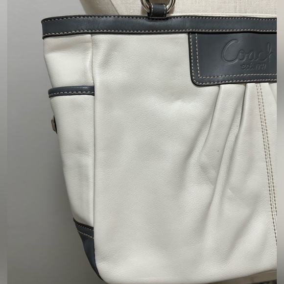 Coach Pleated Leather Tote - Picture 2 of 16
